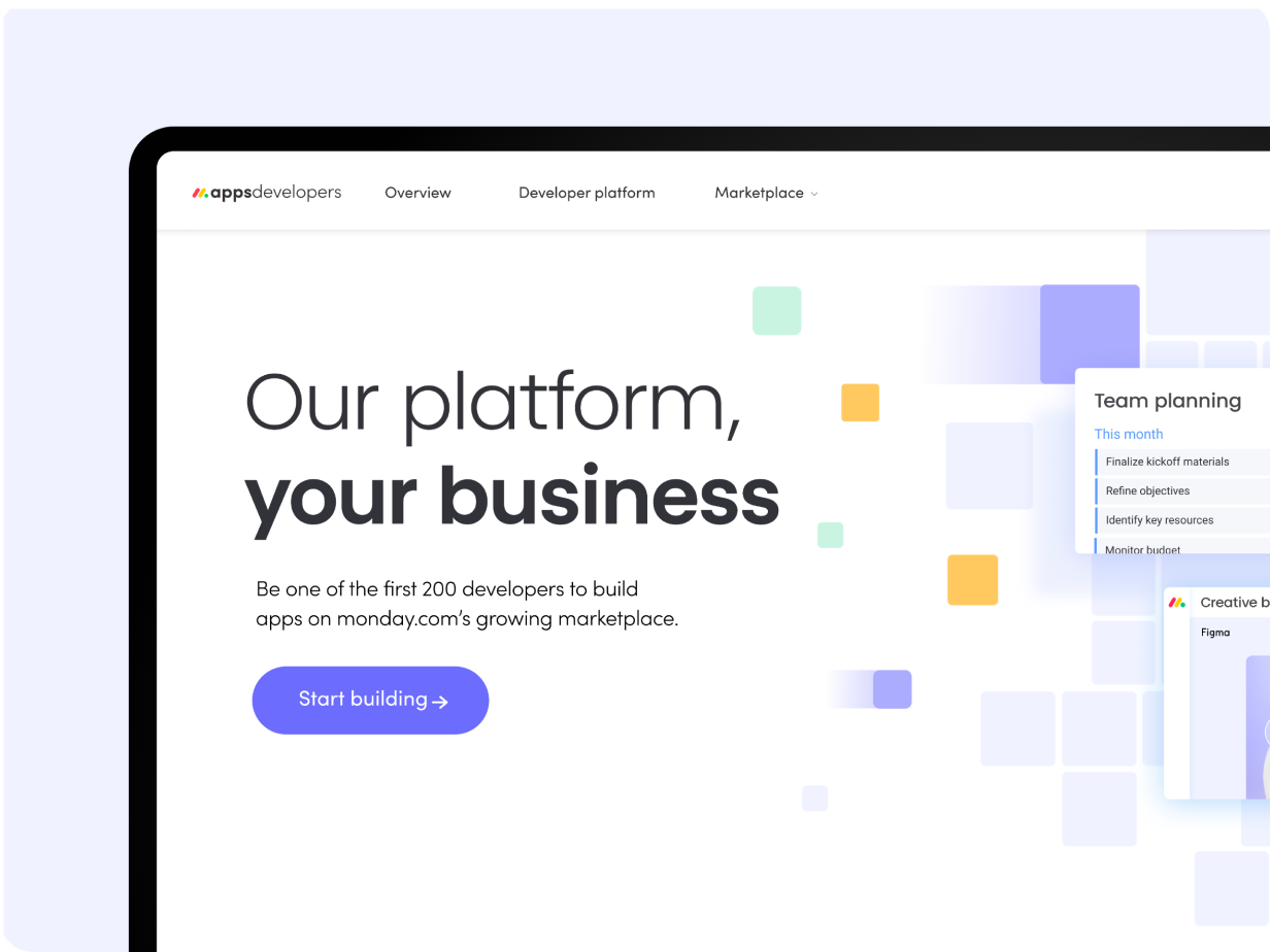 monday.com marketplace developers